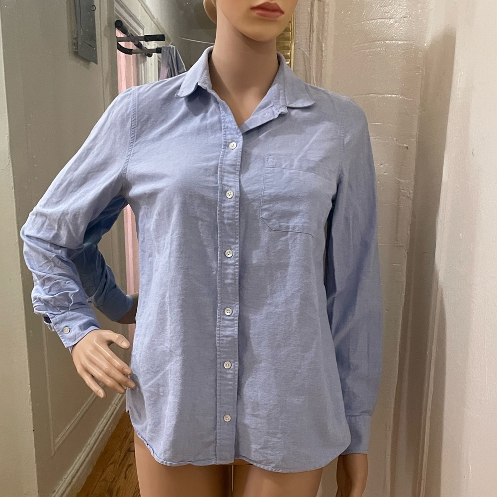 Sezane Light Blue Button Down Shirt - Picture 10 of 12